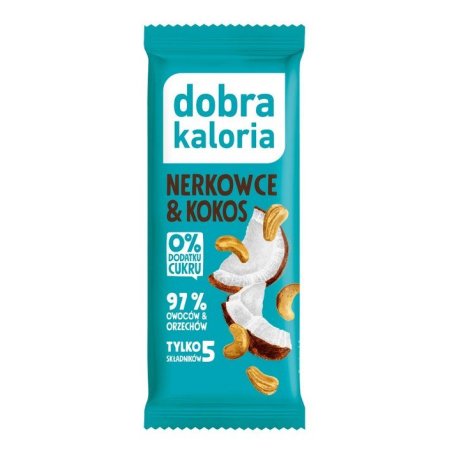 Kubara Dobra kaloria Baton nerkowce &kokos 35g