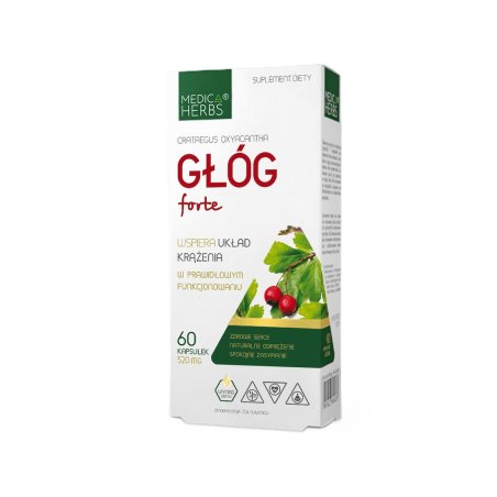 Medica Herbs Głóg forte 520mg 60kaps.