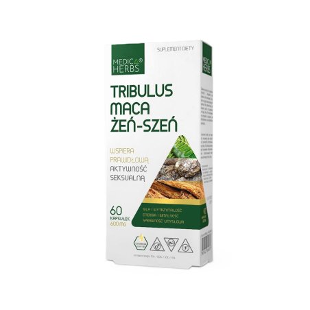 Medica Herbs Tribulus Maca Żeń Szeń 60kaps.