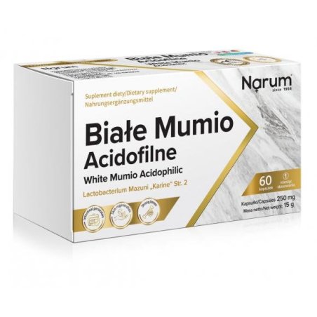 Narum Białe mumio acidofilne 250mg 30kaps.