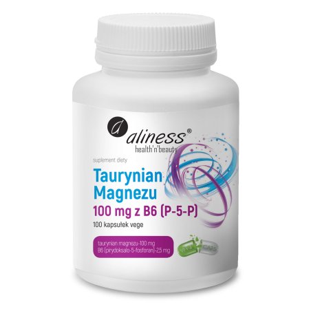 Aliness Taurynian Magnezu 100mg B6 100 kaps.