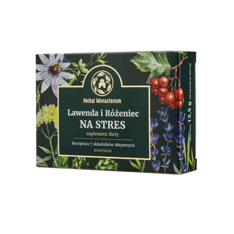 Herbal Monasterium Lawenda i różeniec na stres 30kaps.