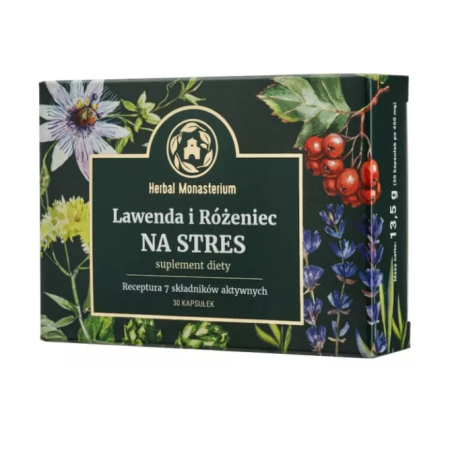 Herbal Monasterium Lawenda i różeniec na stres 30kaps.