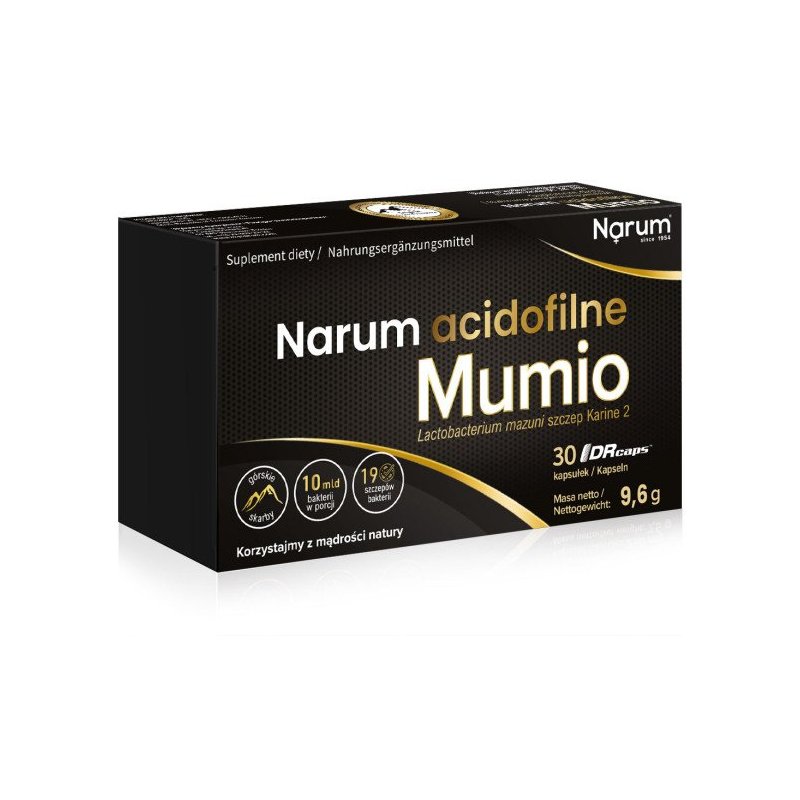 Narum Mumio Acidofilne 250mg 30kaps.