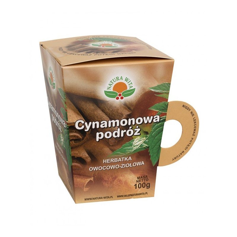 Natura-wita herbatka owocowo-ziołowa Cynamonowa podróż kubek 100g