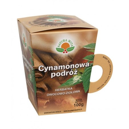 Natura-wita herbatka owocowo-ziołowa Cynamonowa podróż kubek 100g