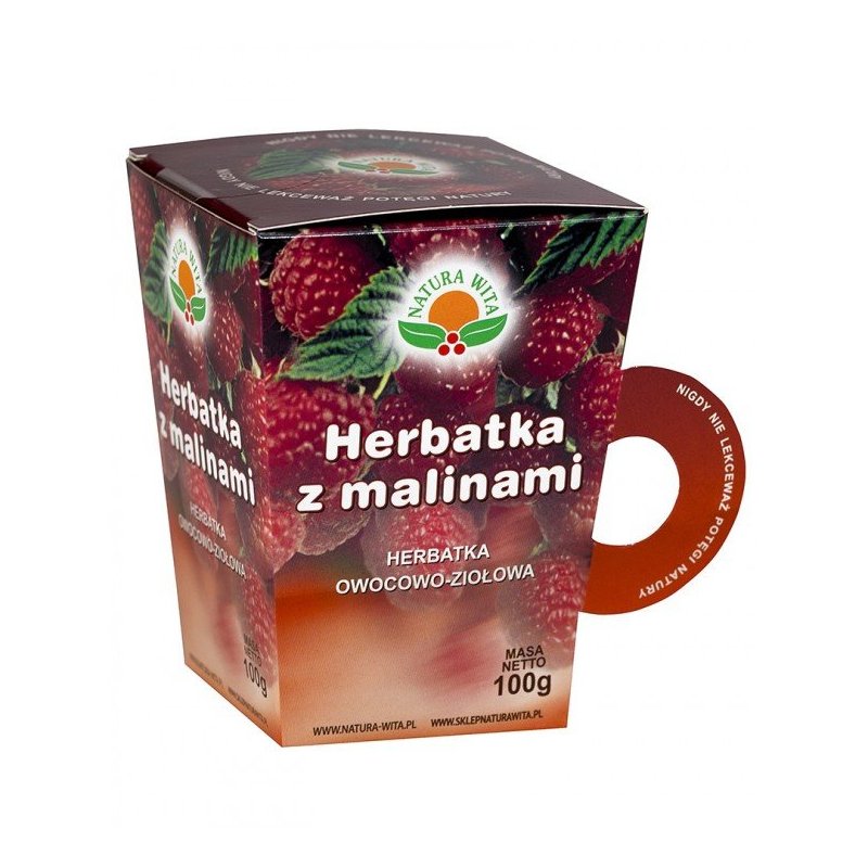 Natura-wita Herbatka owocowo-ziołowa Z malinami kubek 100g
