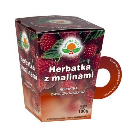 Natura-wita Herbatka owocowo-ziołowa Z malinami kubek 100g