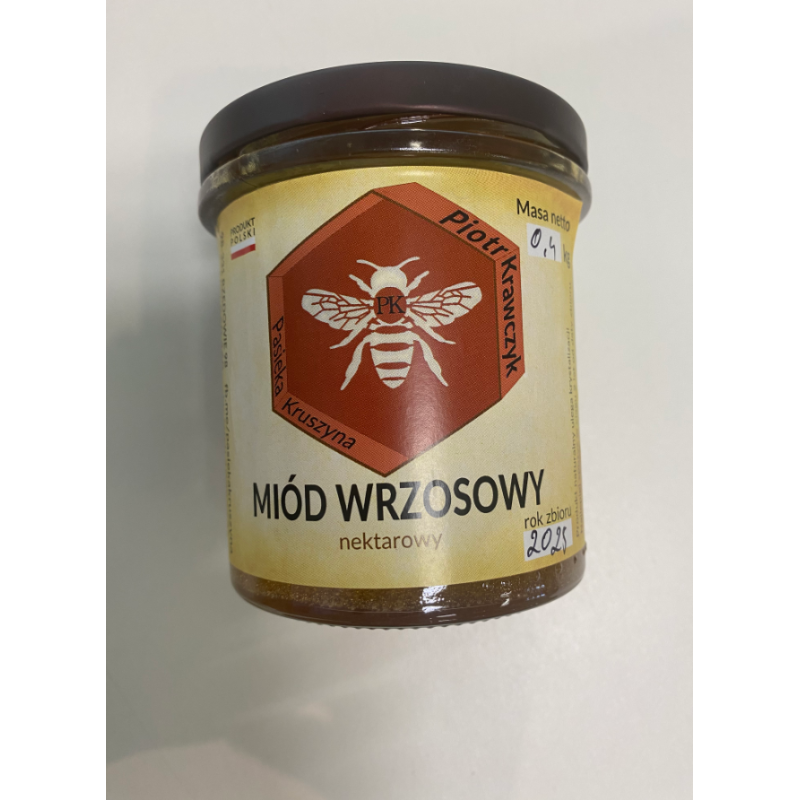 Pasieka Kruszyna Miód wrzosowy 400g