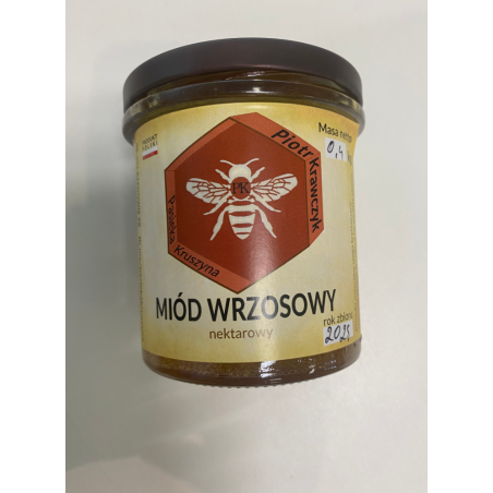 Pasieka Kruszyna Miód wrzosowy 400g