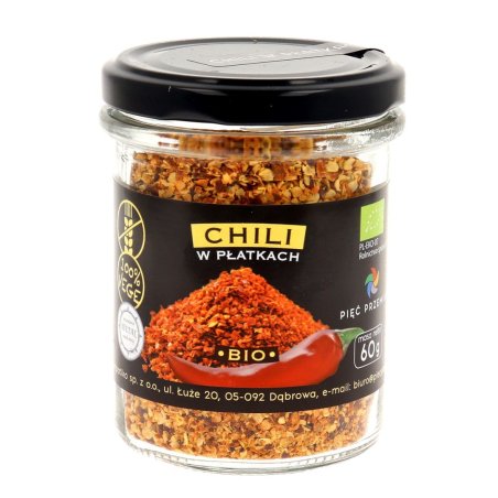 Pięc Przemian Chilli w płatkach bio 60g