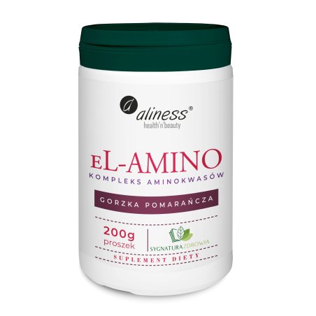 Aliness eL-amino aminokwasy gorzka pomarańcza 200g