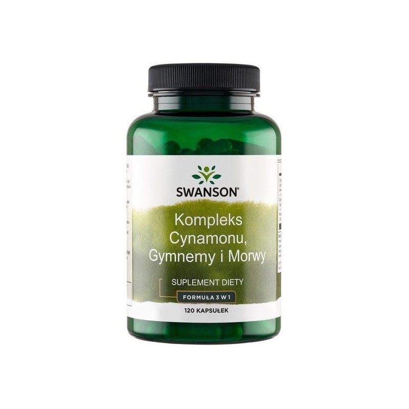 Swanson Cynamon gymnema morwa 120kaps.