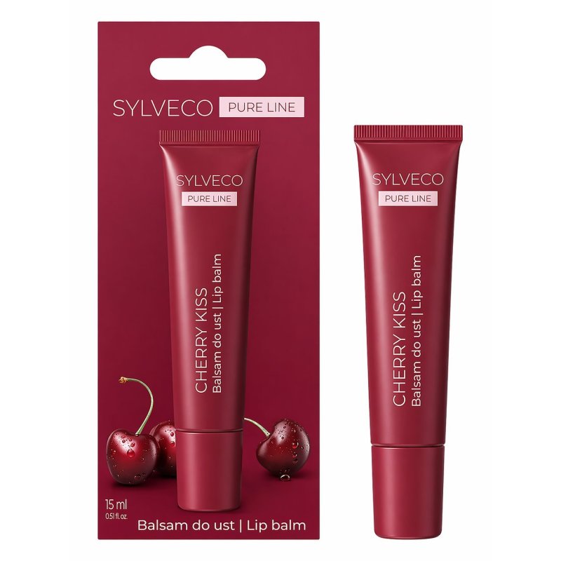 Sylveco Pure Line Balsam do ust Cherry kiss 15 ml