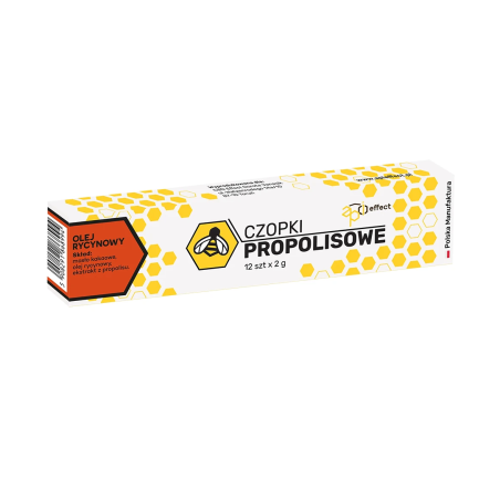 CBD Effect Czopki propolisowe z olejem rycynowym 12 szt.
