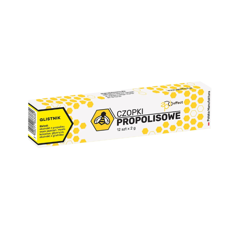 CBD Effect Czopki propolisowe z glistnikiem 12szt.