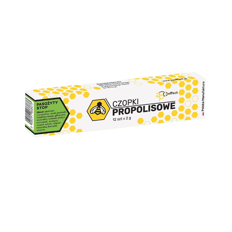 CBD Effect Czopki propolisowe Pasożyty stop 12szt.