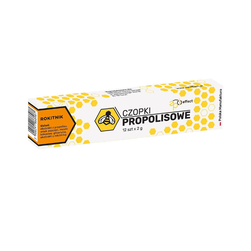CBD Effect Czopki propolisowe Rokitnik 12szt.