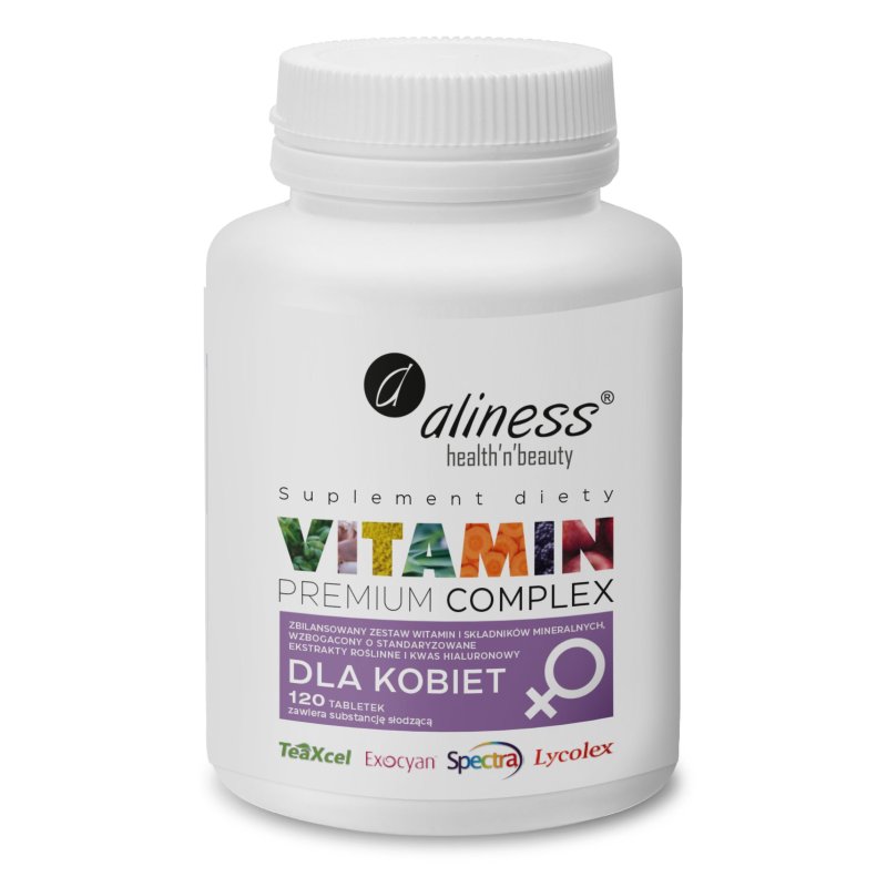 Aliness Vitamin Premium Complex dla kobiet 120tabl.
