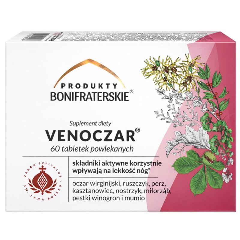 Produkty Bonifraterskie Venoczar 60tabl.