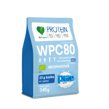 Aliness BeOrganic Białko serwatkowe WPC 80 Pure BIO 345g