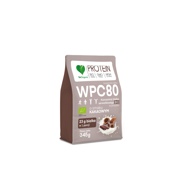 Aliness BeOrganic Białko serwatkowe WPC 80 Kakao BIO 345g