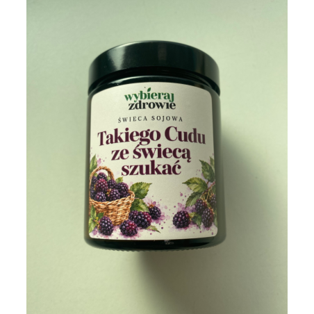 Świeca sojowa Takiego Cudu ze świecą szukać 180ml