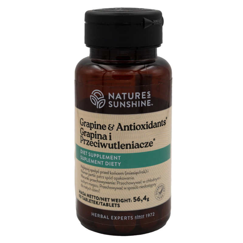 Grapina i przeciwutleniacze 90tabletek Nature's Sunshine 