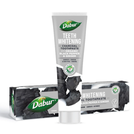 Dabur Pasta do zębów wybiejająca z węglem, czarnym pieprzem i imbirem 100ml