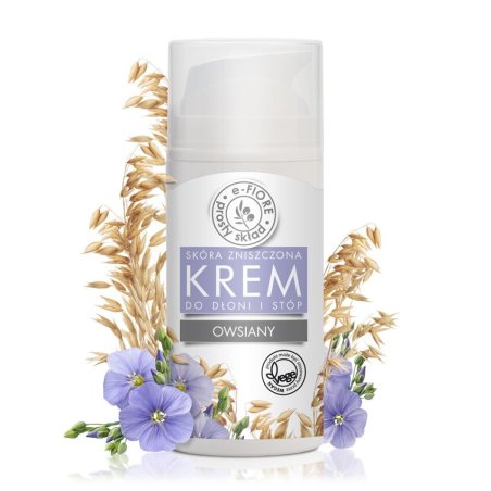 e-fiore Krem do dłoni i stóp owsiany 100ml