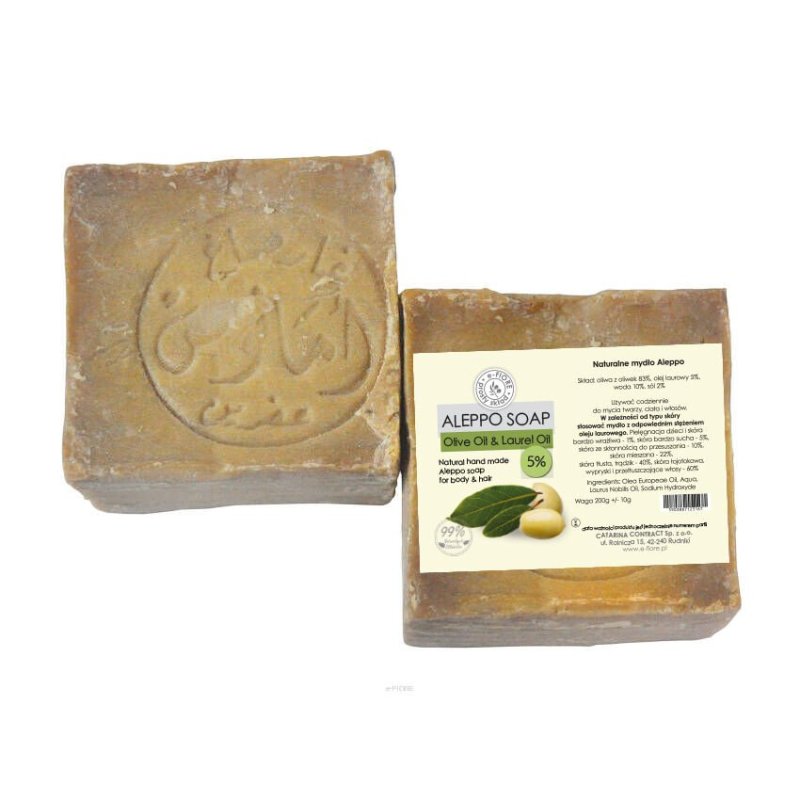 e-fiore Mydło Aleppo 5% 200g