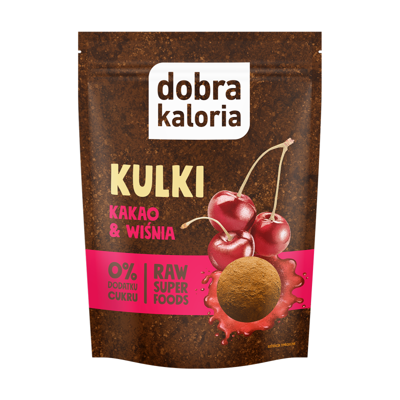 Kubara Dobra Kaloria Kulki kakao&wiśnia 58g