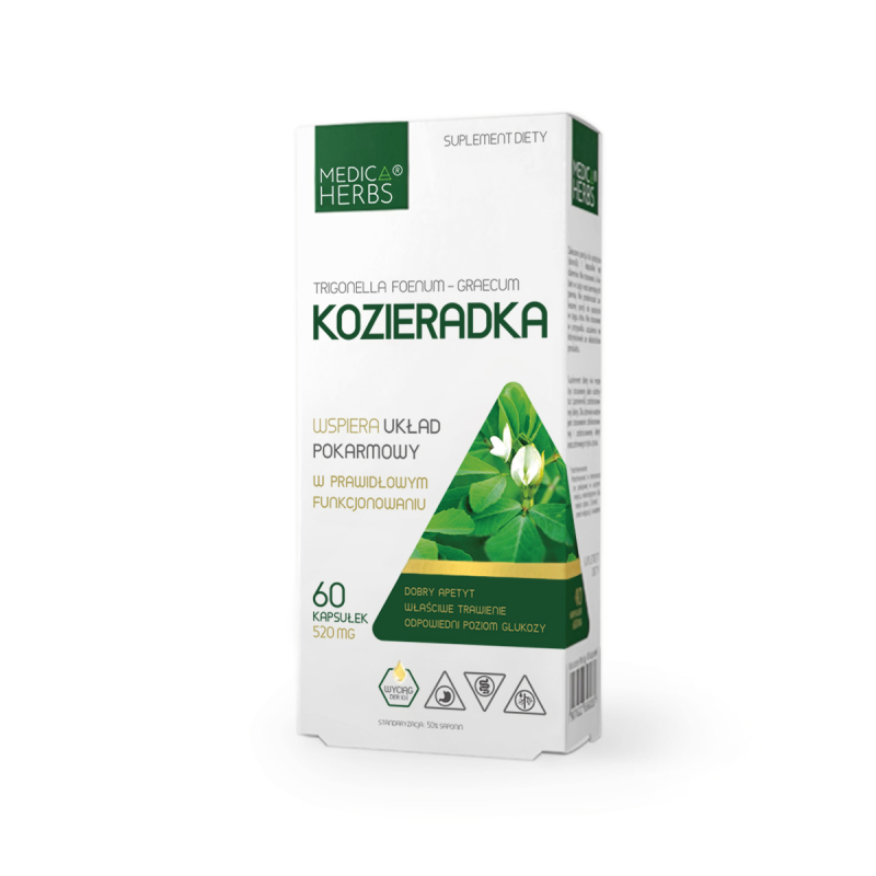 Medica Herbs Kozieradka 520mg 60kaps.