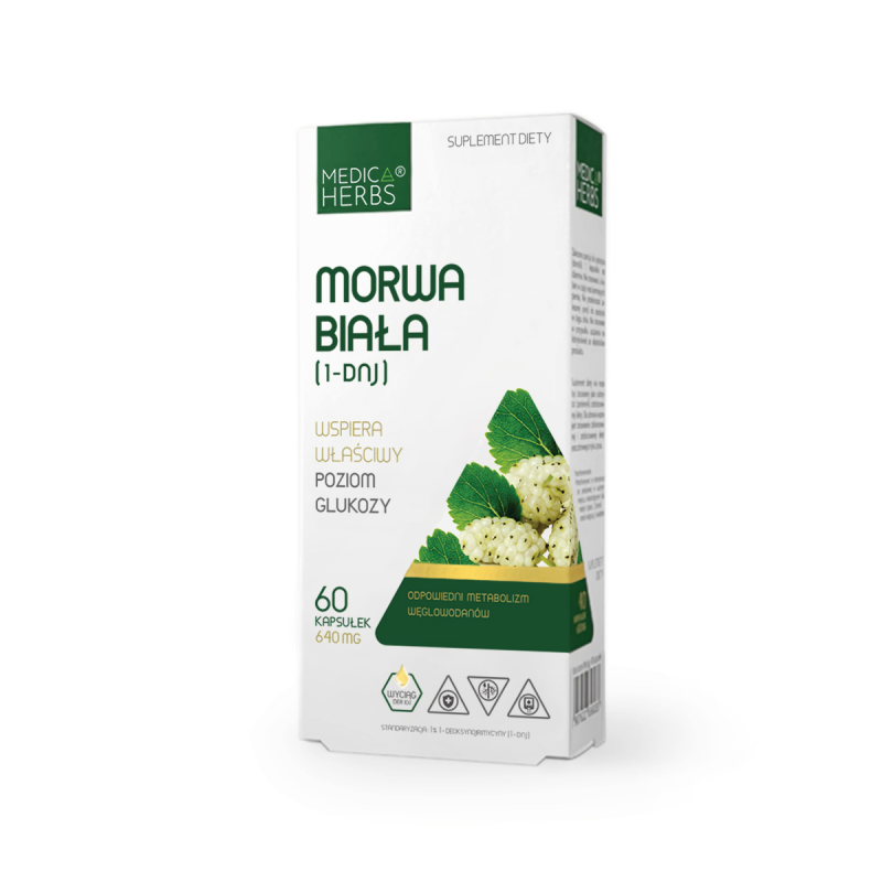 Medica Herbs Morwa biała 640mg 60kaps.